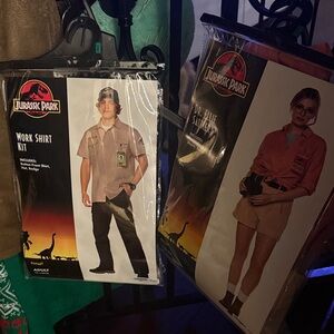 Jurassic park men and women costume ADULT LARGE